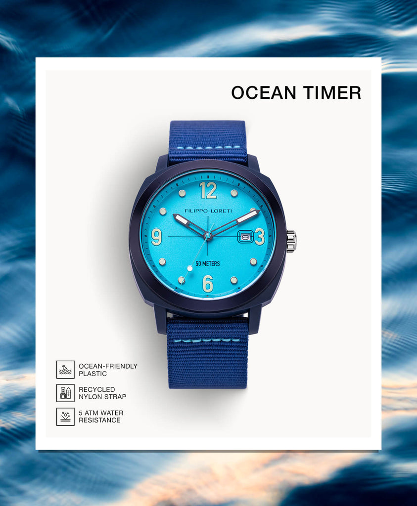 Ocean Timer Blue – Filippo Loreti Watches